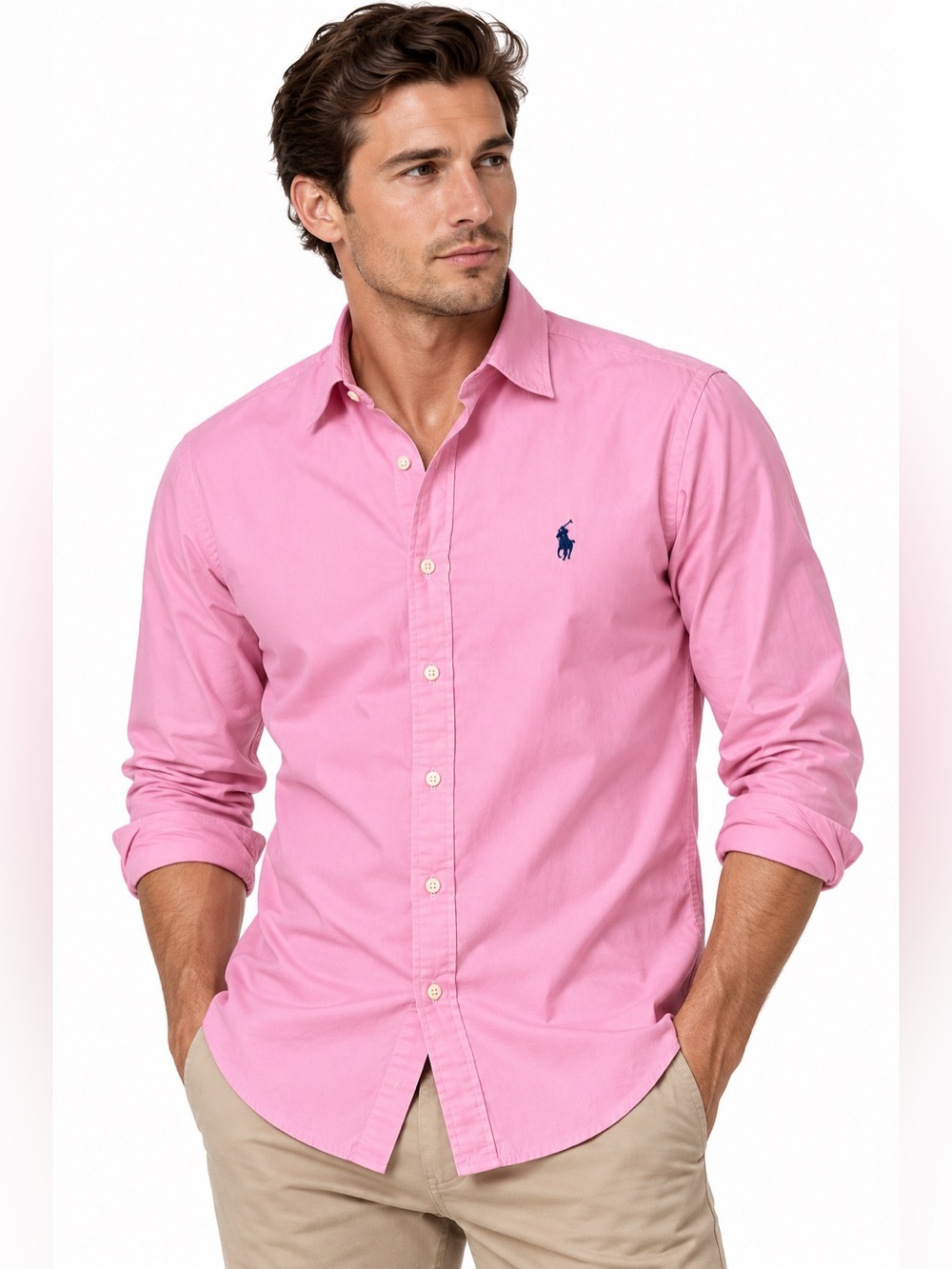 Polo Ralph Lauren Men S Pink Oxford Shirt Preppy Coastal Country Club